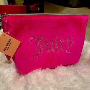 Hot pink juicy cosmetic bag
